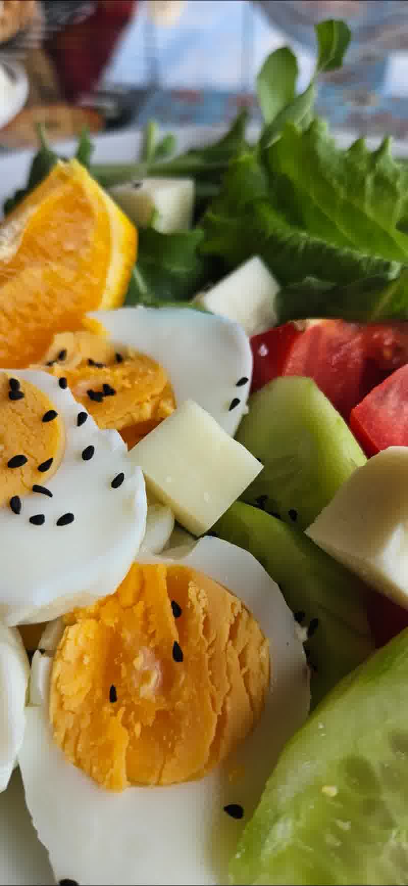 Detalle del desayuno