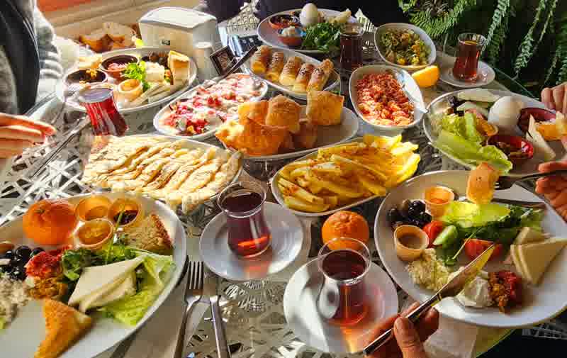 Desayuno en terraza